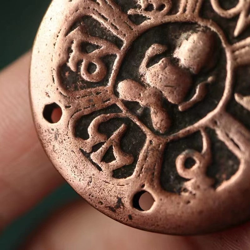 Vintage Tibetan Om Mani Pendant