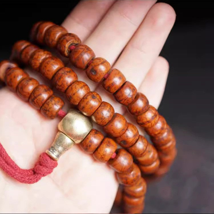 Vintage Tibetan Phoenix Eye Bodhi Seed Mala