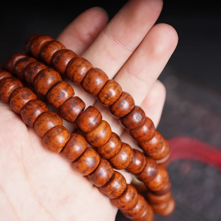 Vintage Tibetan Phoenix Eye Bodhi Seed Mala