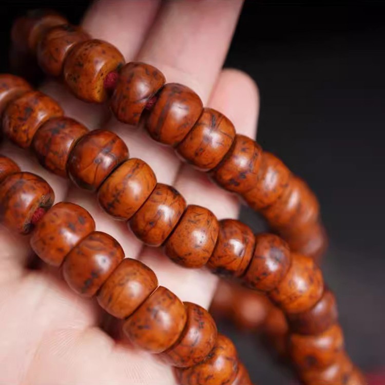Vintage Tibetan Phoenix Eye Bodhi Seed Mala