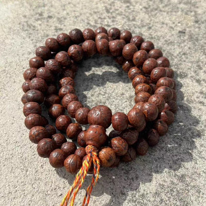 Old Tibetan Phoenix Eye Bodhi Seed Mala-Mantrapiece