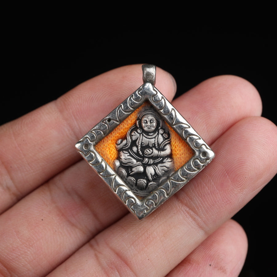 Vintage Tibetan Prayer Box Pendant