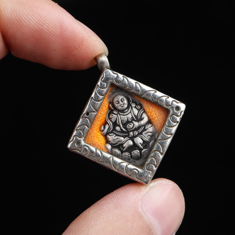 Vintage Tibetan Prayer Box Pendant