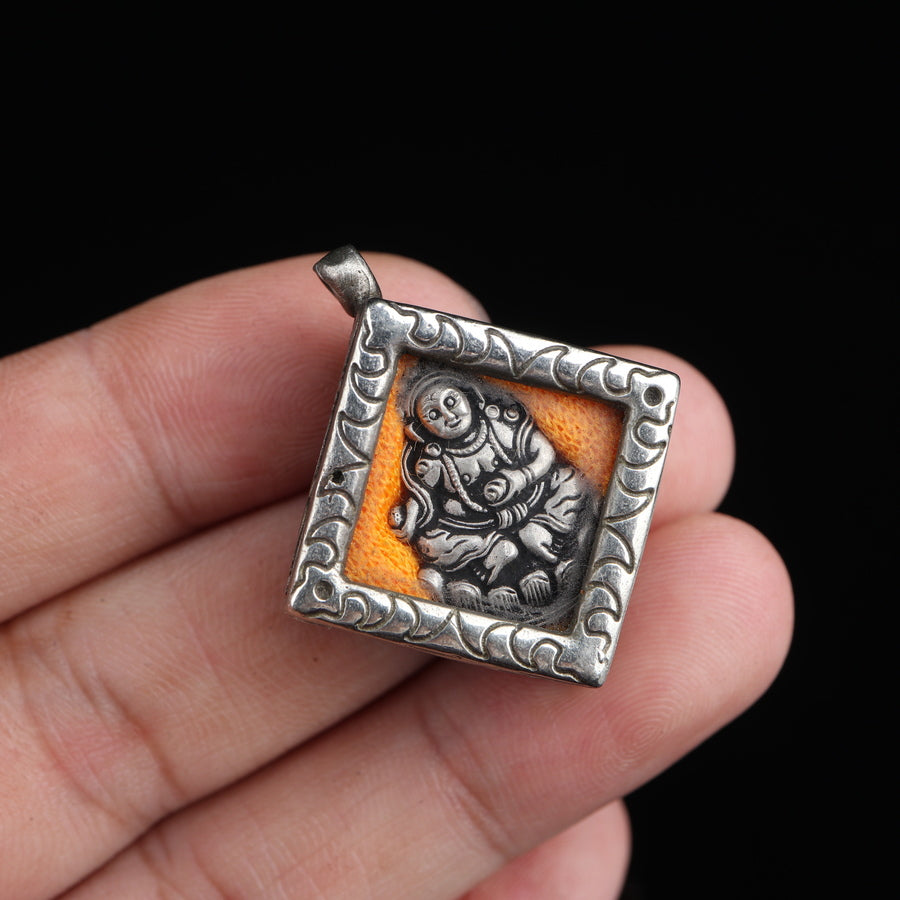 Vintage Tibetan Prayer Box Pendant