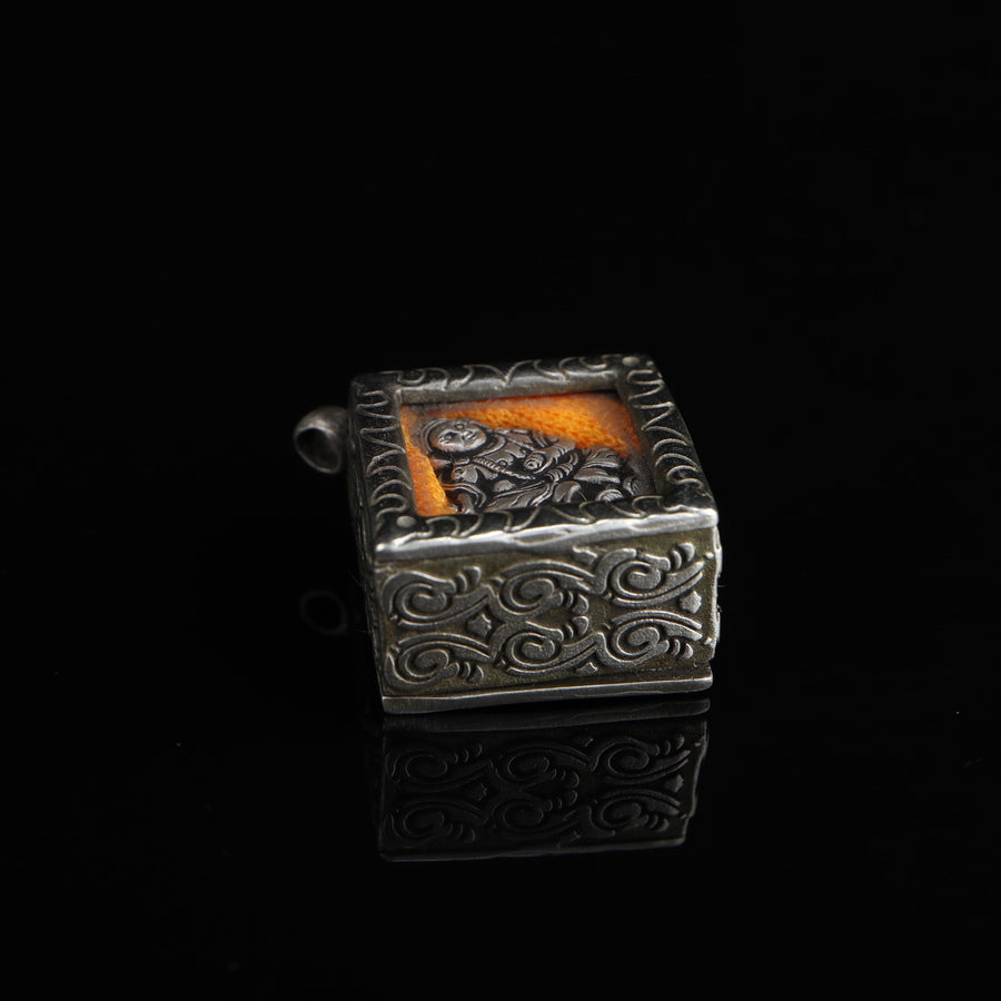 Vintage Tibetan Prayer Box Pendant