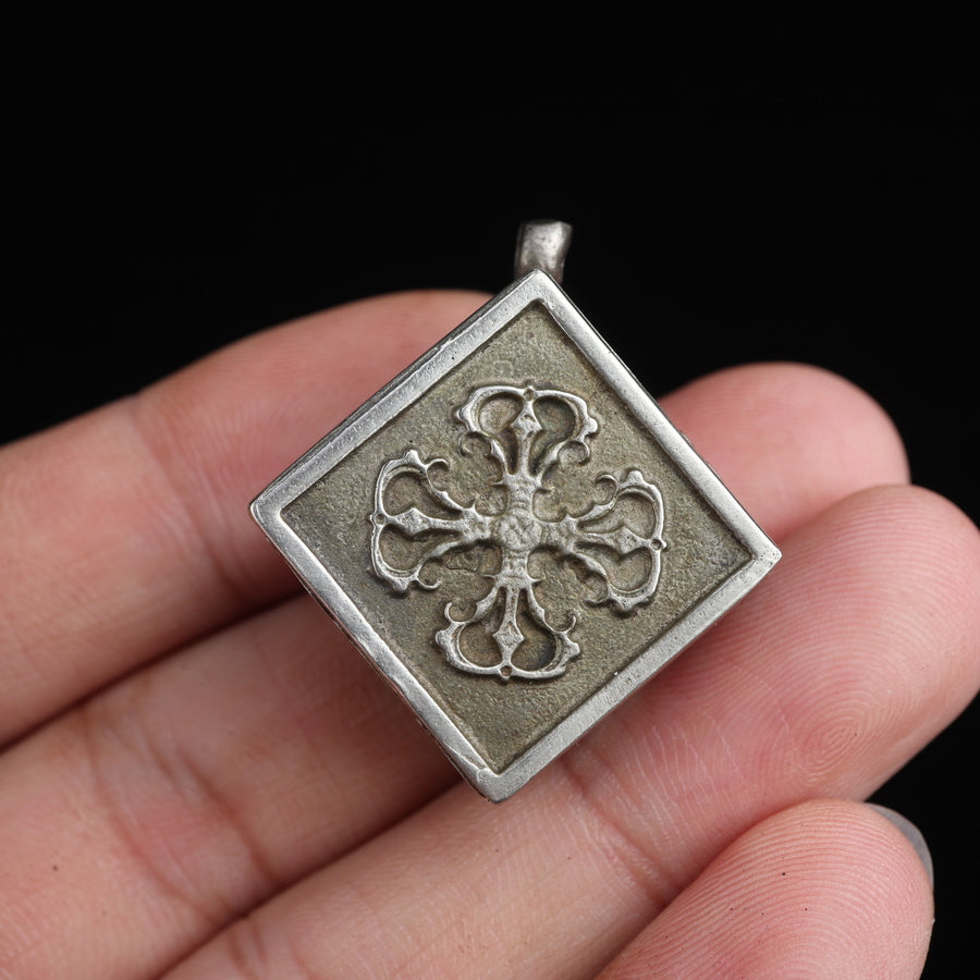 Vintage Tibetan Prayer Box Pendant