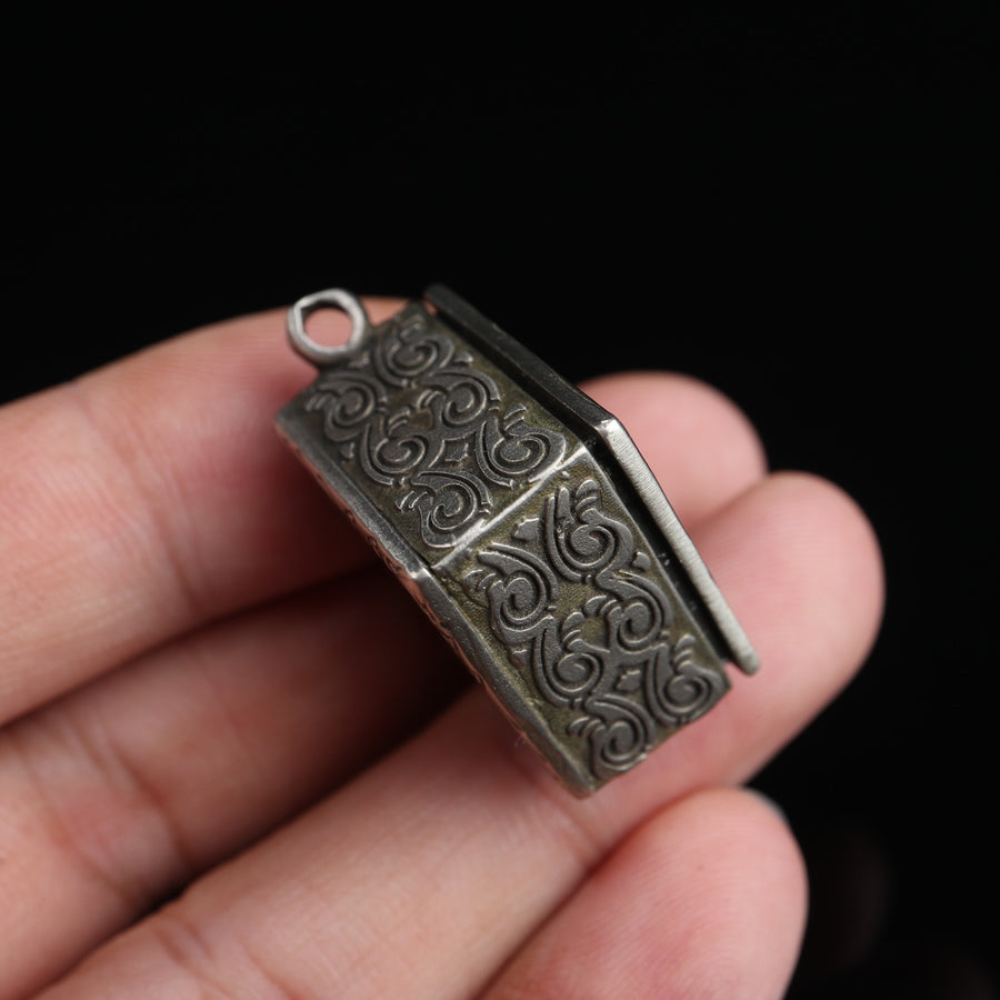 Vintage Tibetan Prayer Box Pendant
