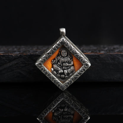 Old Tibetan Prayer Box Pendant