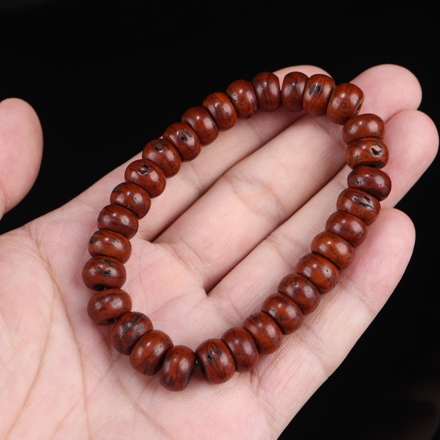 Antique Tibetan Red Bodhi Beads Mala