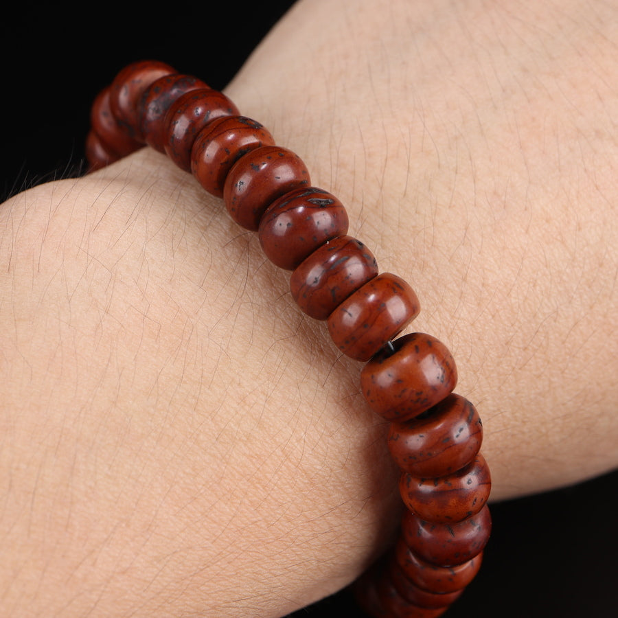 Antique Tibetan Red Bodhi Beads Mala