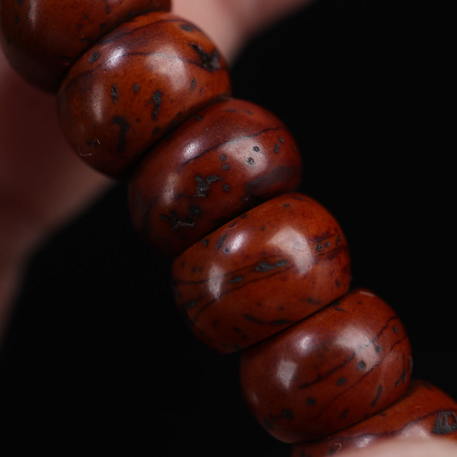 Antique Tibetan Red Bodhi Beads Mala