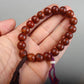 Antique Tibetan Red Bodhi Seed Wrist Mala