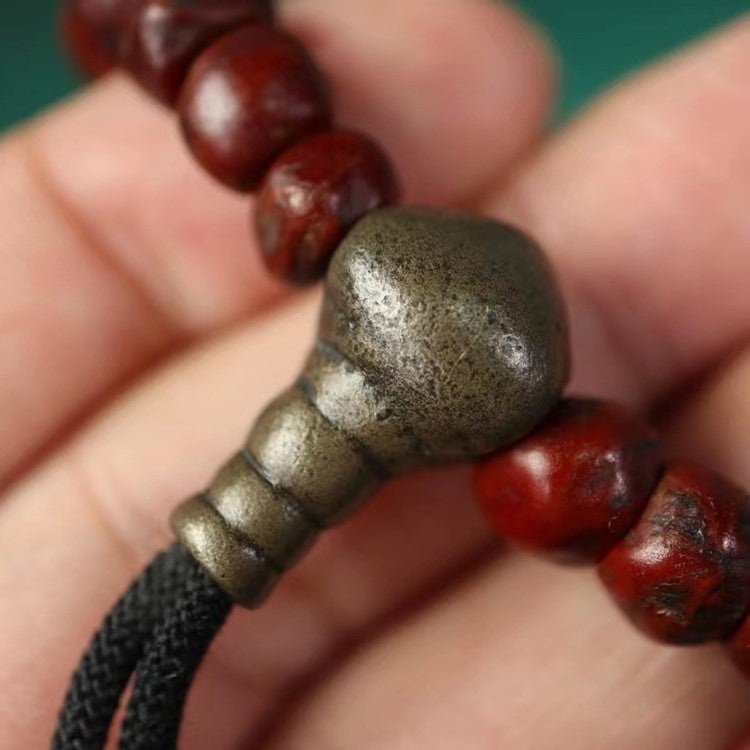 Antique Tibetan Small Bodhi Seed Wrist Mala