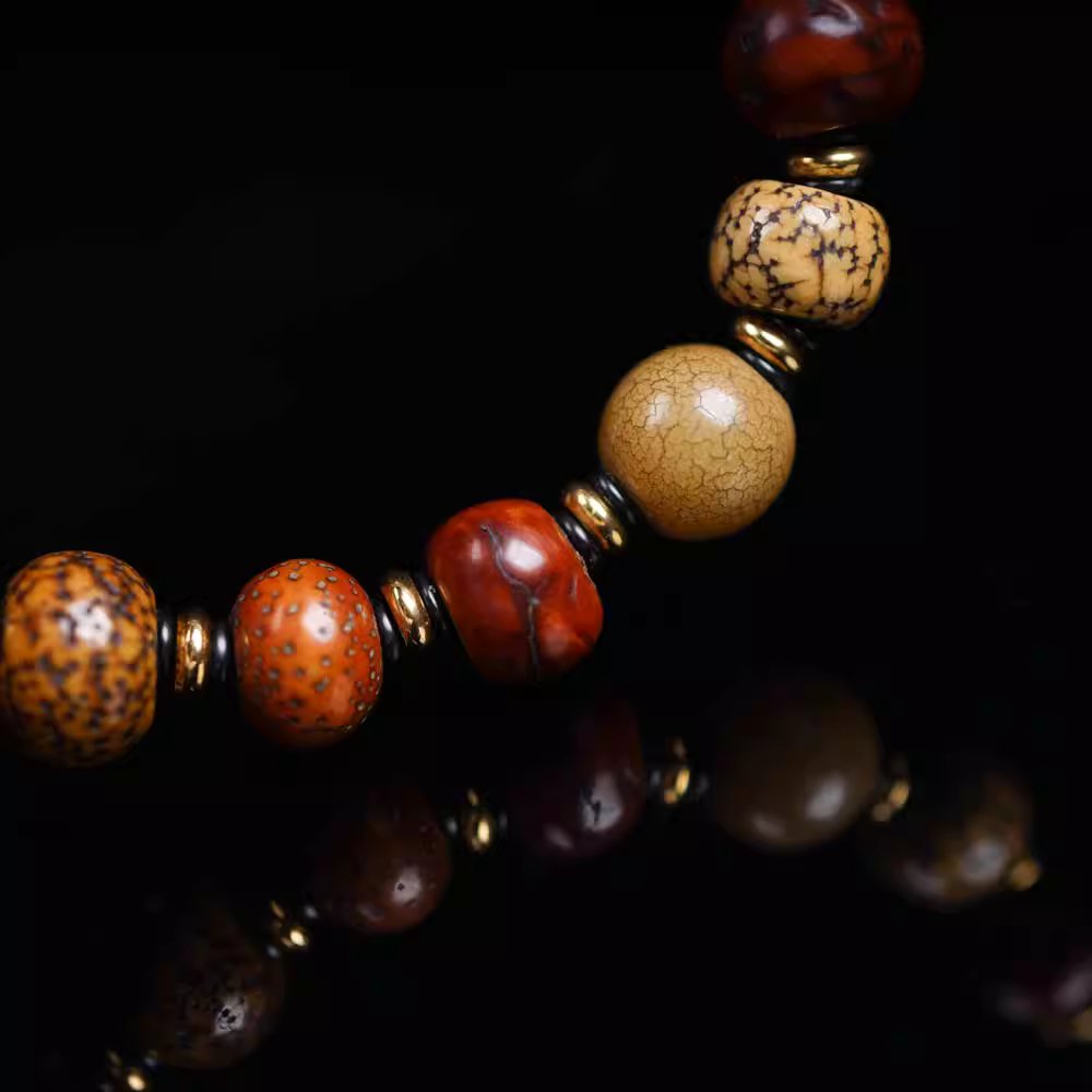 Old Tibetan Spiritual Seeds Wrist Mala-Mantrapiece