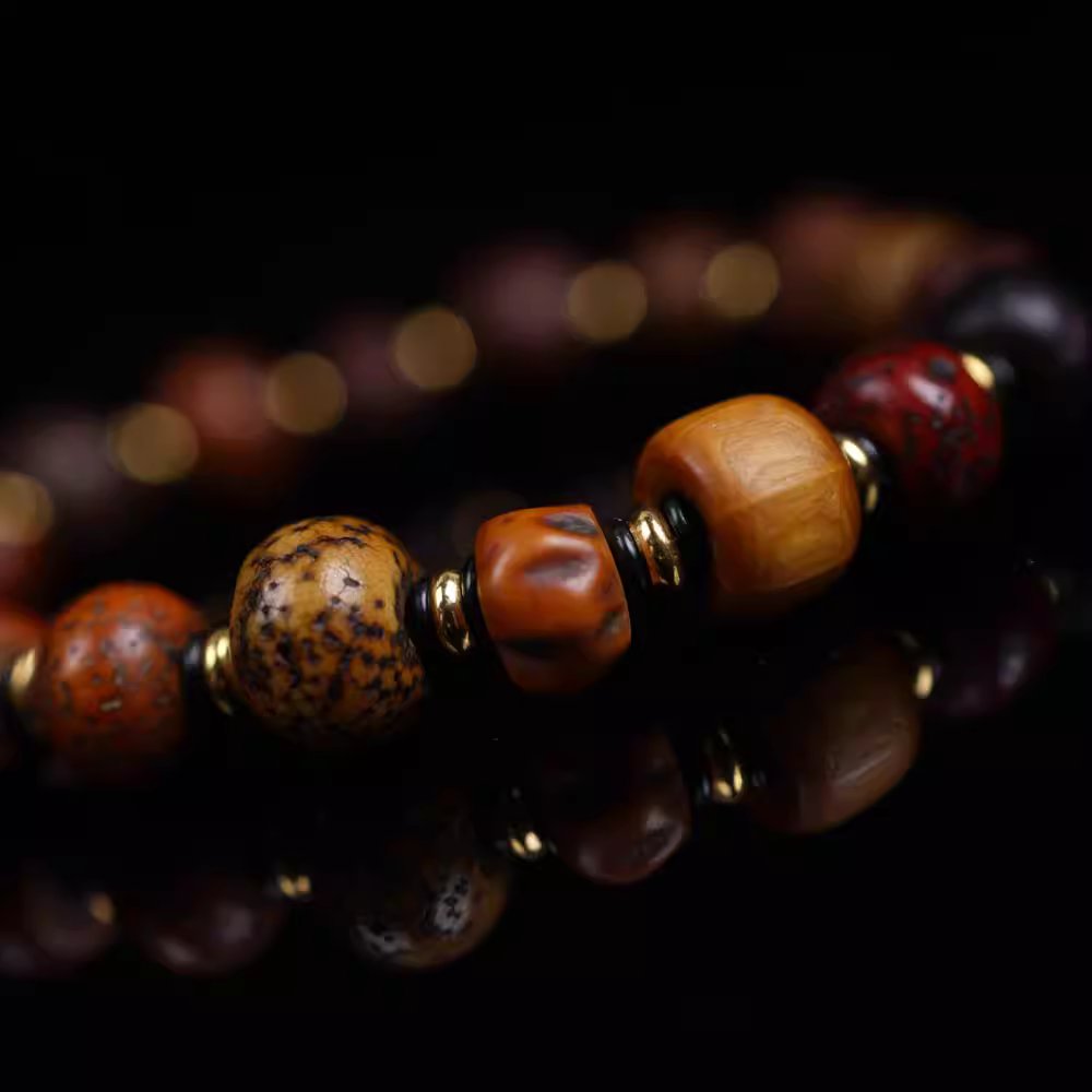 Old Tibetan Spiritual Seeds Wrist Mala-Mantrapiece