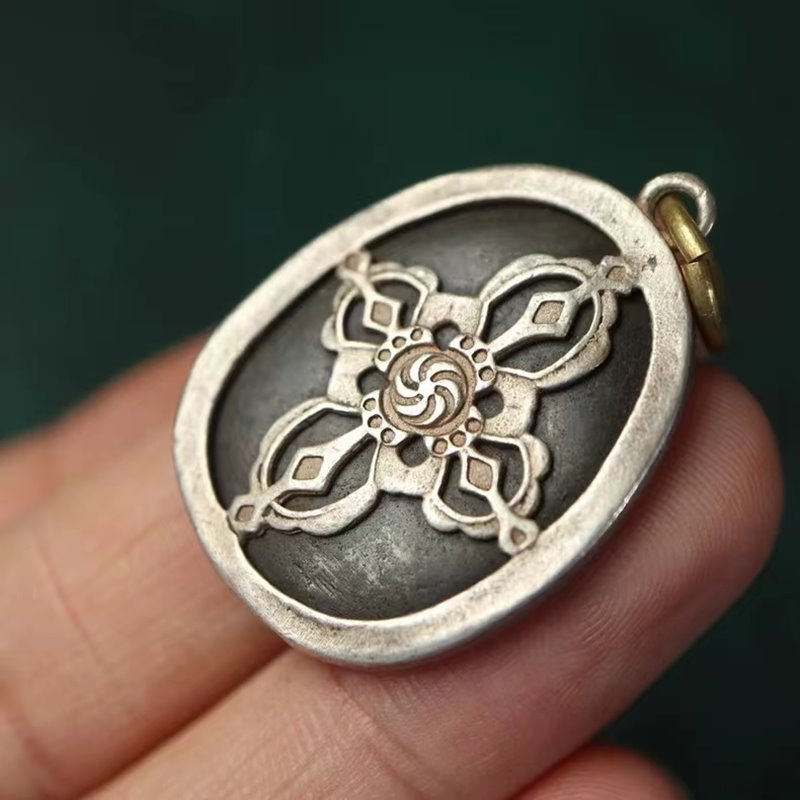 Vintage Tibetan Stupa Relic Charm