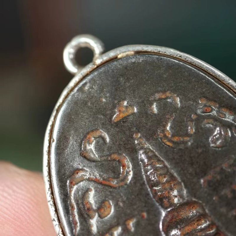 Vintage Tibetan Stupa Relic Pendant