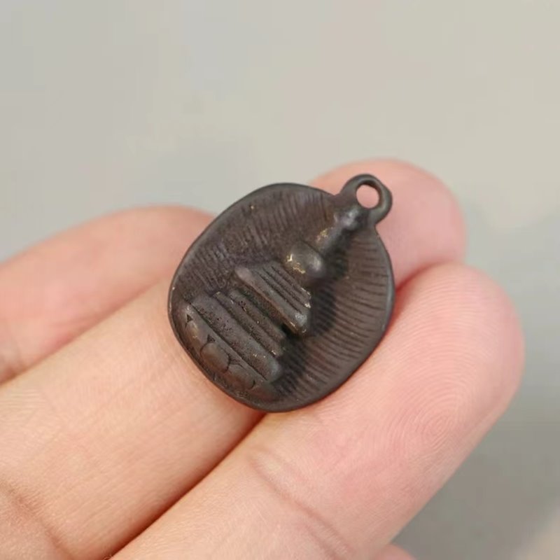 Old Tibetan Stupa Temple Pendant