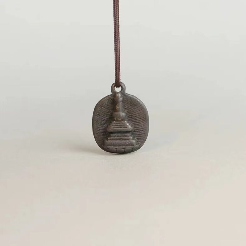 Old Tibetan Stupa Temple Pendant-Mantrapiece