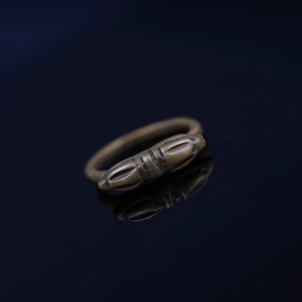 Vintage Tibetan Vajra Thunderbolt Ring