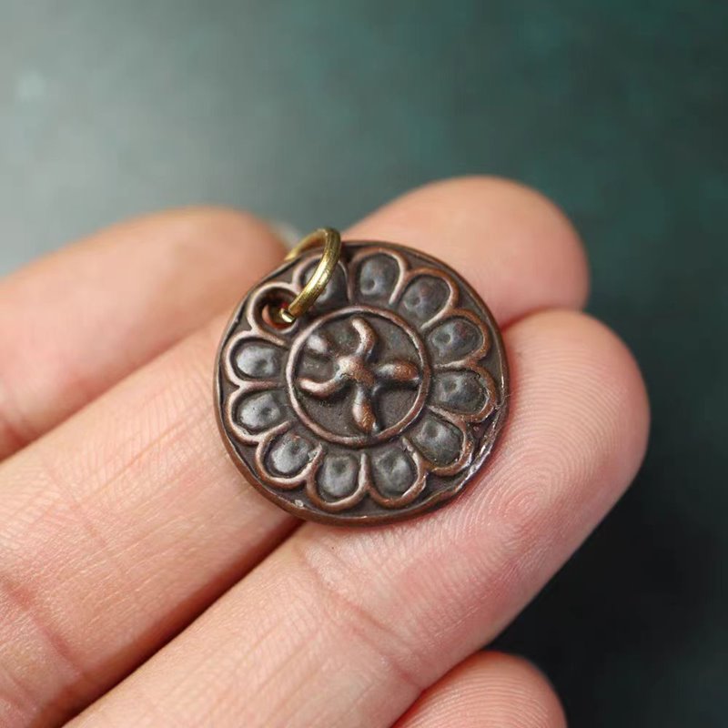 Vintage Tibetan Yamataka Copper Sigil