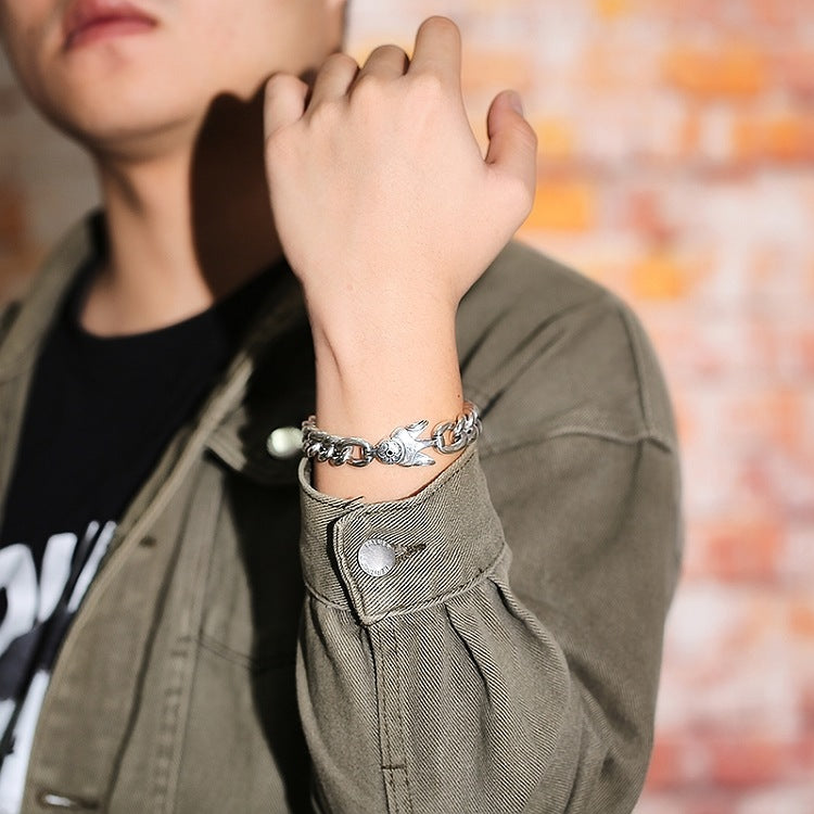 Om Mani Padme Hum Bracelet Sterling Silver