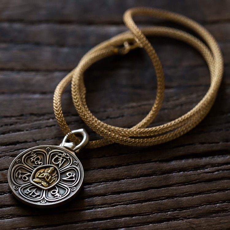 Om Mani Padme Hum Mandala Medallion