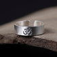 Om Ring, 999 Silver, Adjustable