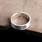 Om Ring, 999 Silver, Adjustable