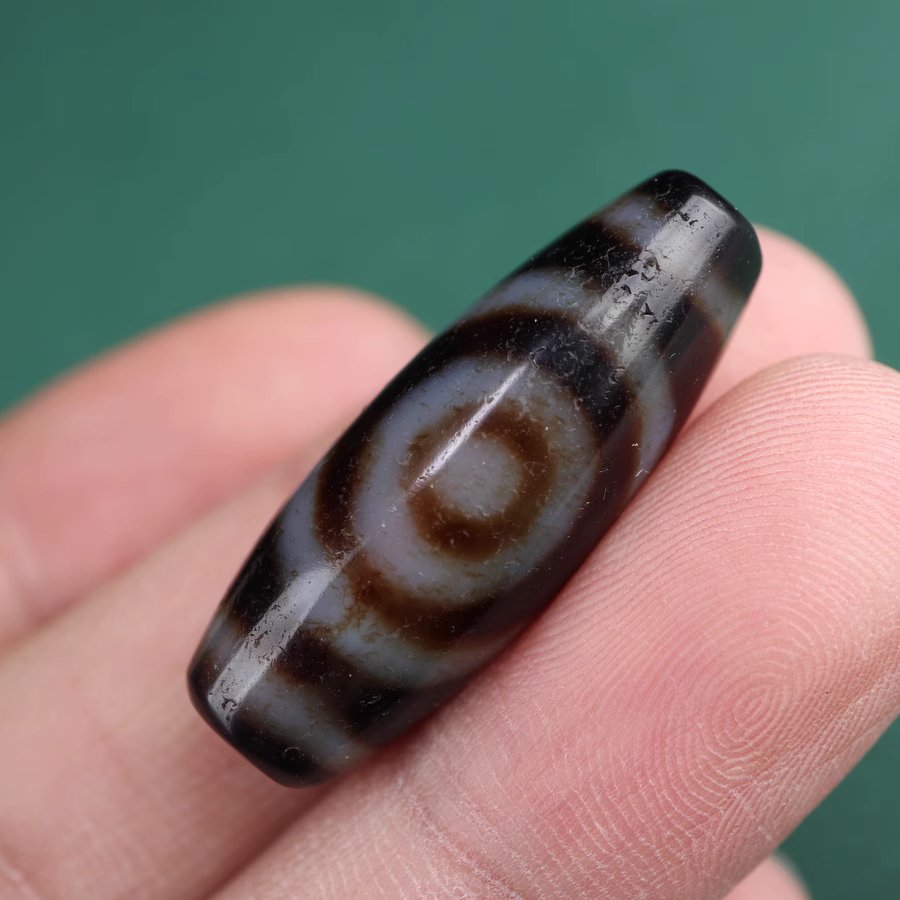 Origin of Intuition Amulet 2 Eye Dzi Bead