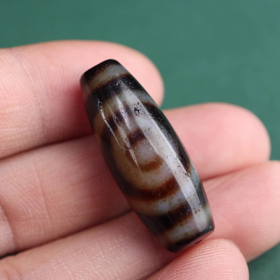 Origin of Intuition Amulet 2 Eye Dzi Bead