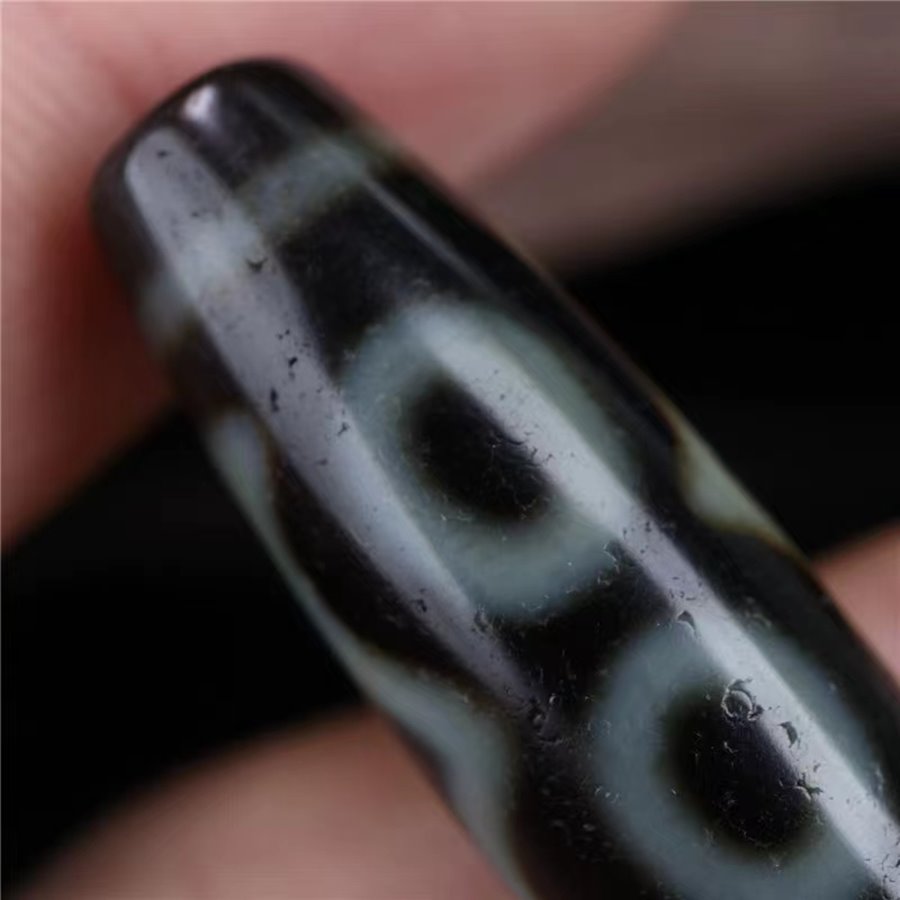 Overcoming the Five Hinderances Talisman 5 Eye Dzi Bead