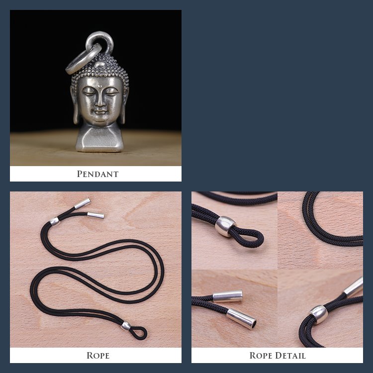 Framed Small Buddha Figurine Pendant