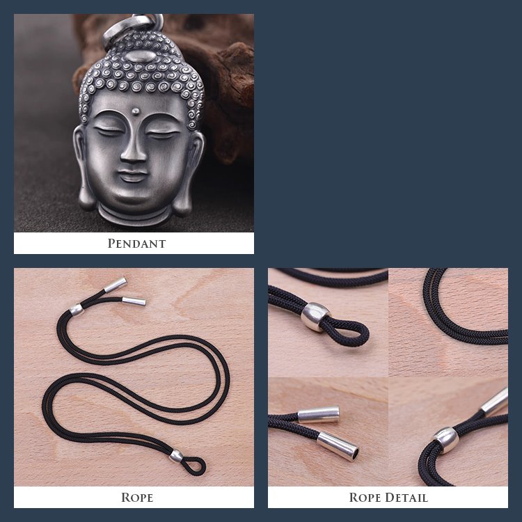 Framed Buddha Charm Pendant