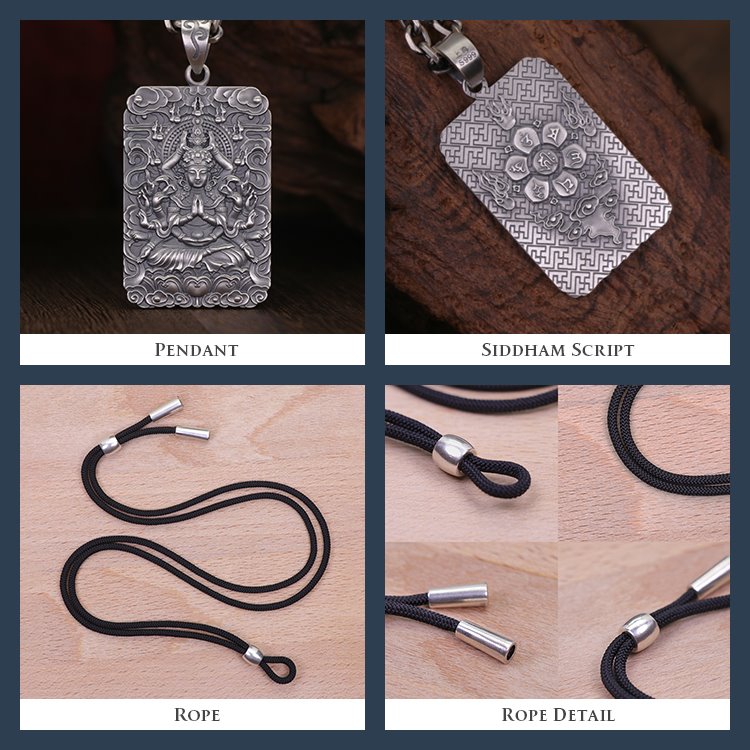 Framed Infinite Compassion Guan Yin Necklace