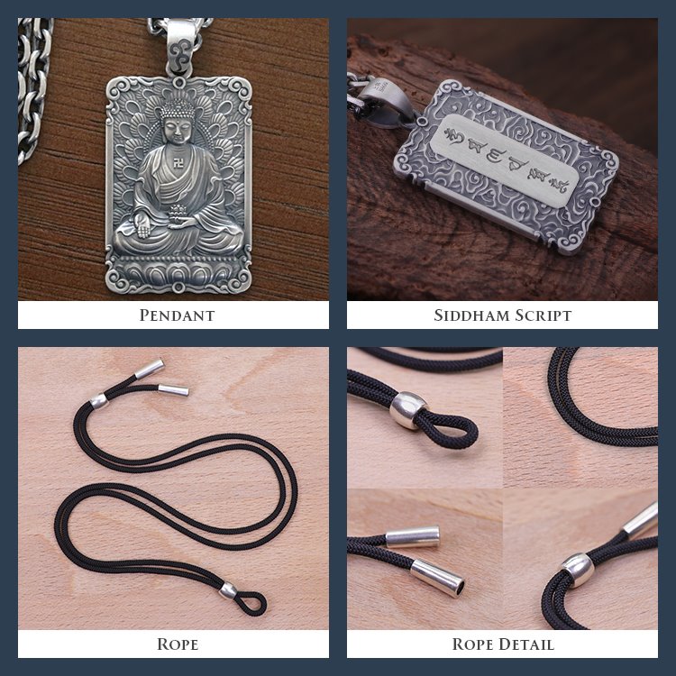 Framed Charity Amitabha Buddha Pendant