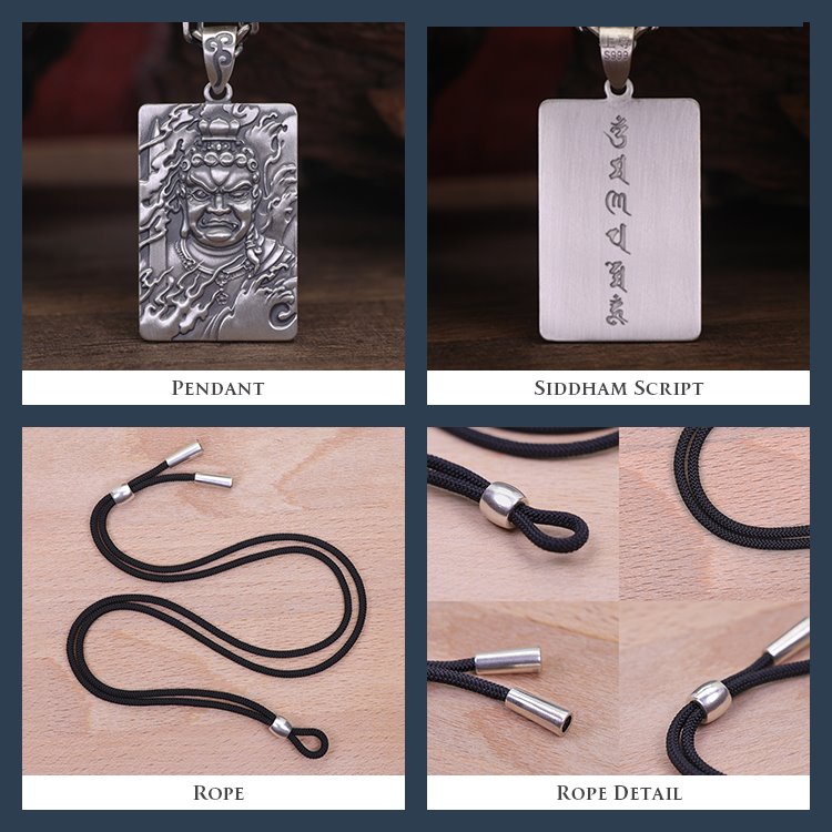 Framed Frightening Demons Acala Necklace