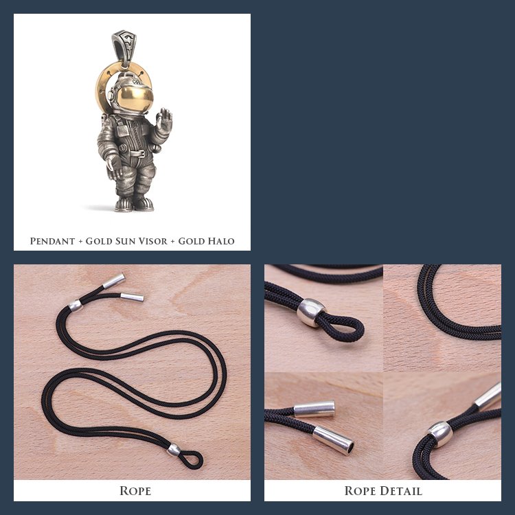 Astronaut Buddha Pendant