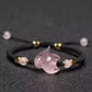 Pink Crystal Inari Fox String Bracelet