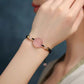 Pink Crystal Inari Fox String Wristband