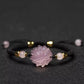 Pink Crystal Inari Fox String Wristband