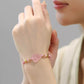 Pink Crystal Laughing Buddha String Bracelet