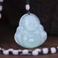 Real Jade Laughing Buddha Pendant