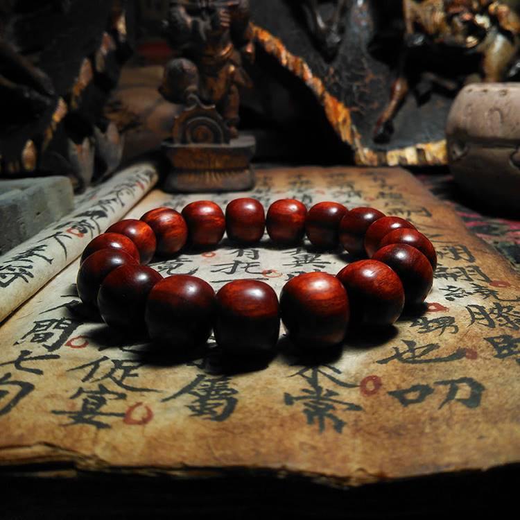Red Sandalwood Wrist Mala