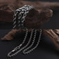 Rope Chain Necklace Hook and Eye Clasp 4mm