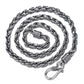 Rope Chain Necklace Hook and Eye Clasp 4mm