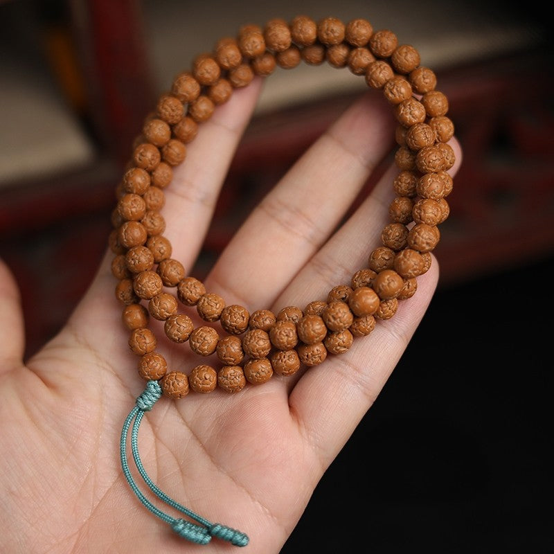 Round Skin-Refined Rudraksha Mala 108 Beads