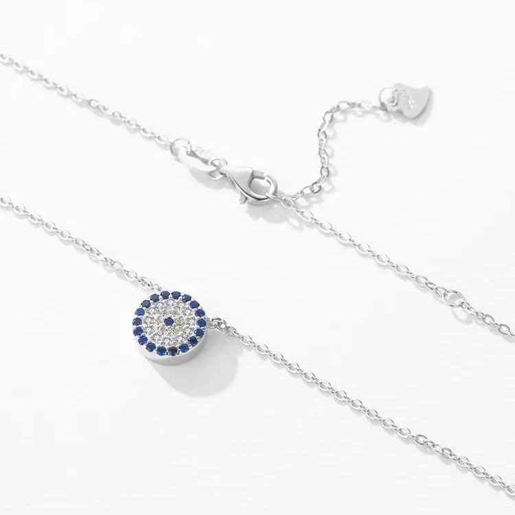 Silver Evil Eye Necklace