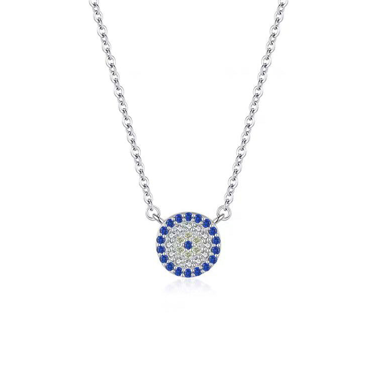 Silver Evil Eye Necklace