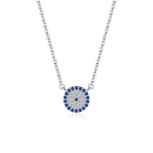 Silver Evil Eye Necklace